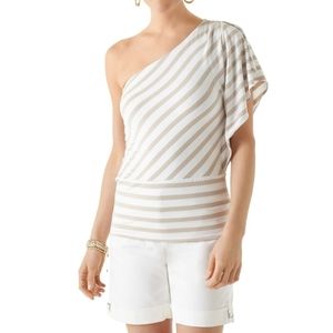 Off shoulder stripe top